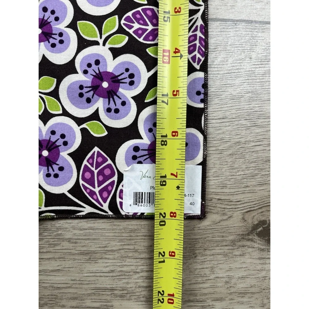 NEW Vera Bradley‎ Set of 3 Cloth Napkins Plum Petals Floral